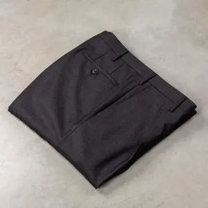 Rota Regular Fit High Rise Pants Gabardine Grigio Scuro