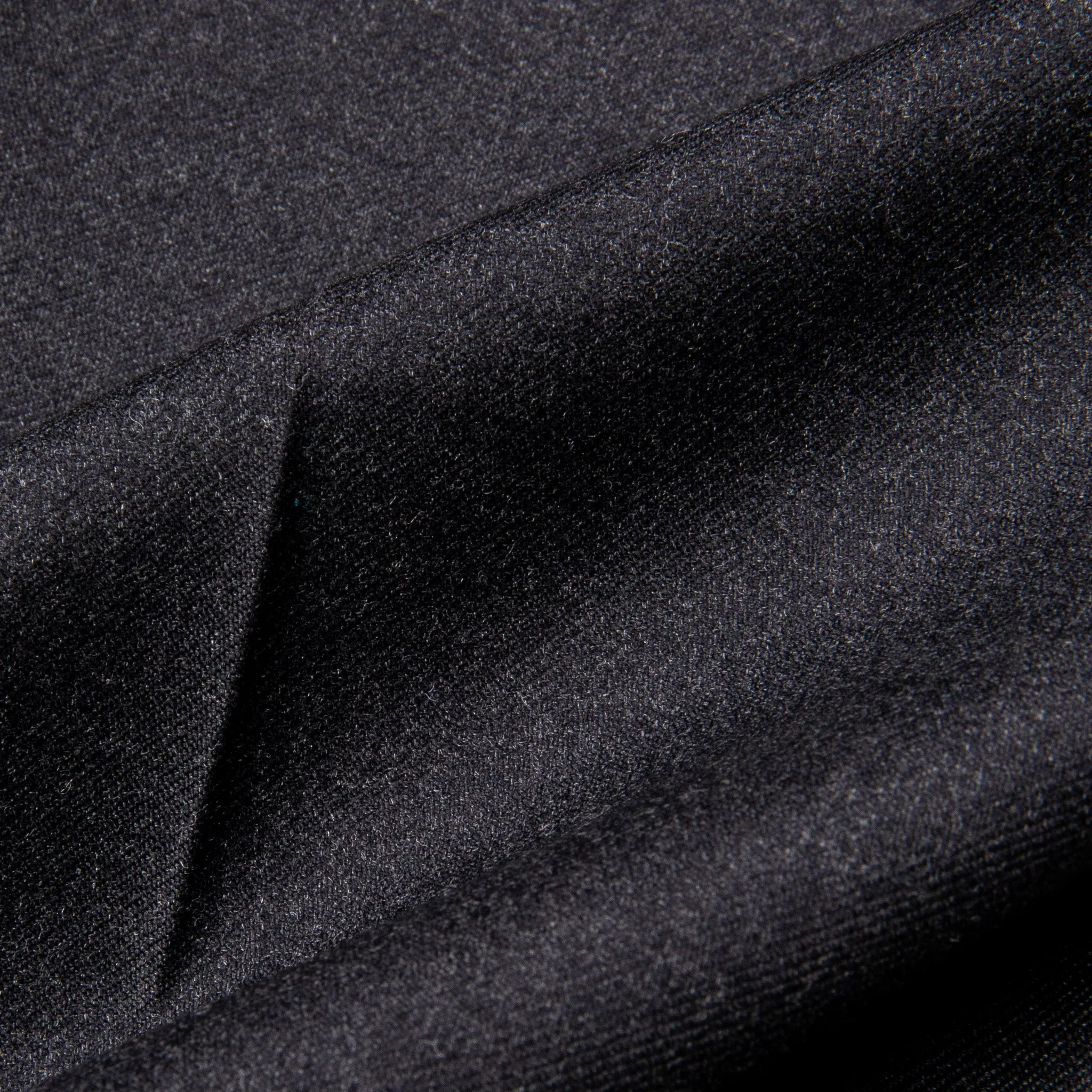 Rota Regular Fit High Rise Pants Gabardine Grigio Scuro