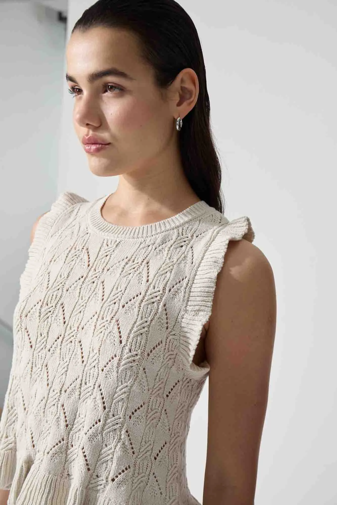 Ruffle Knit Top