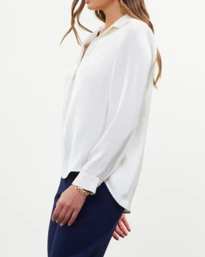 Satin Blouse - Cream