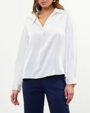 Satin Blouse - Cream