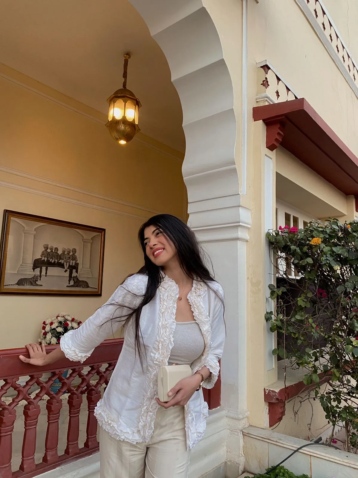 Shaina Ahuja In Silk Dupion Ruffle Jacket
