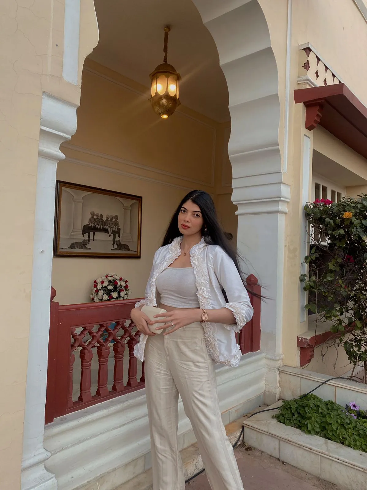 Shaina Ahuja In Silk Dupion Ruffle Jacket