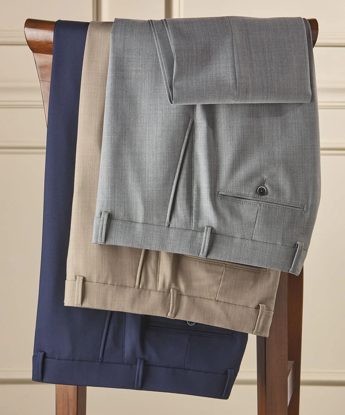 Signature Bi-Stretch Serge Wool Pants