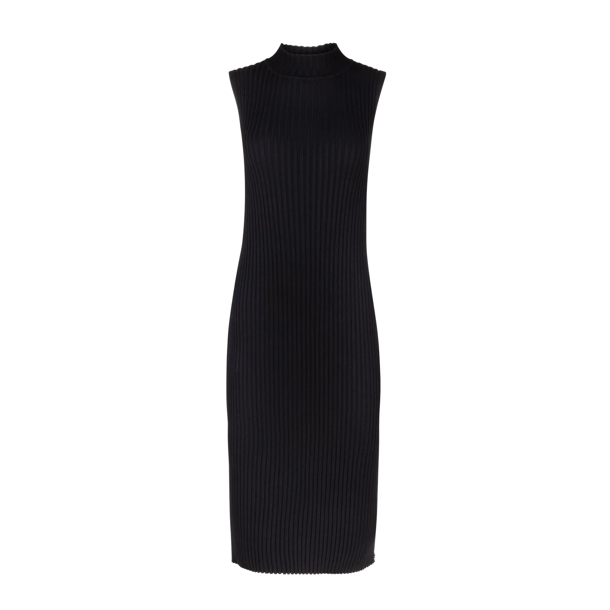 Sleeveless Rib-Dress [Final Sale]