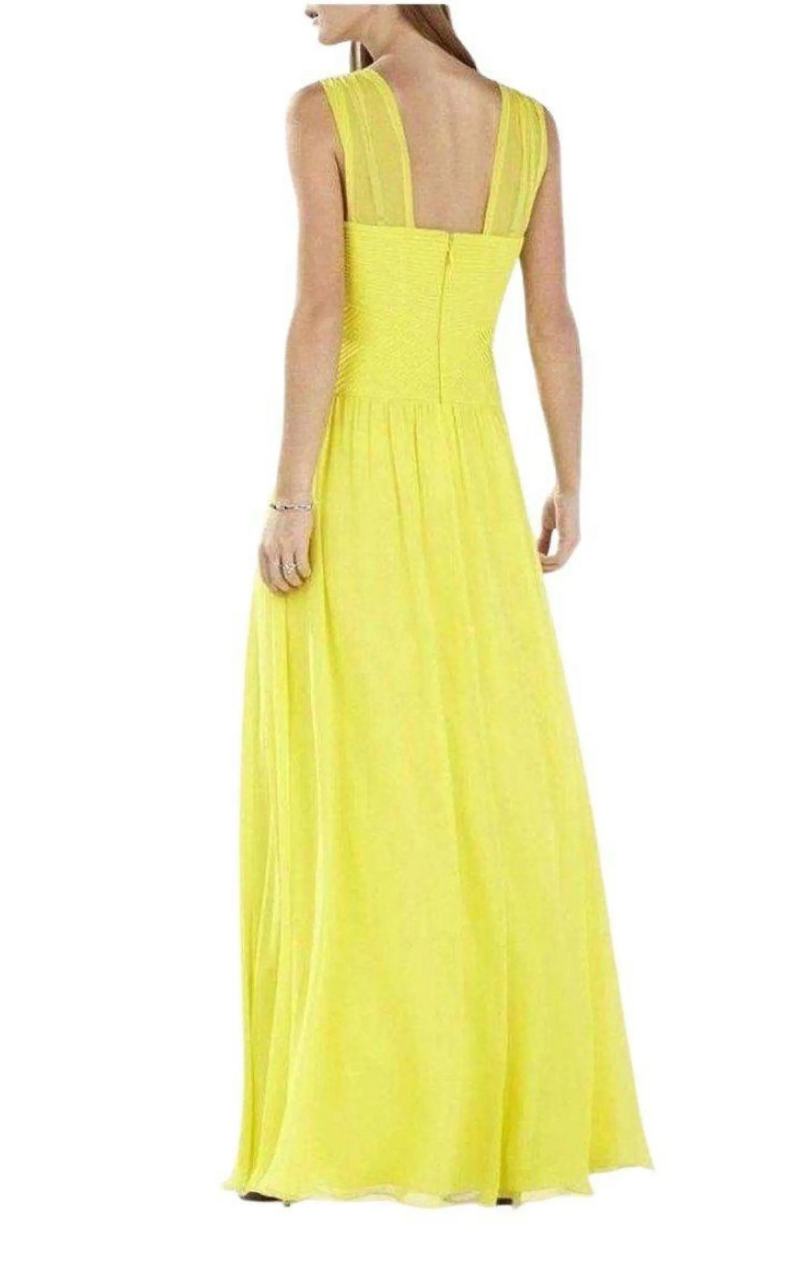Sleeveless Yellow Gown
