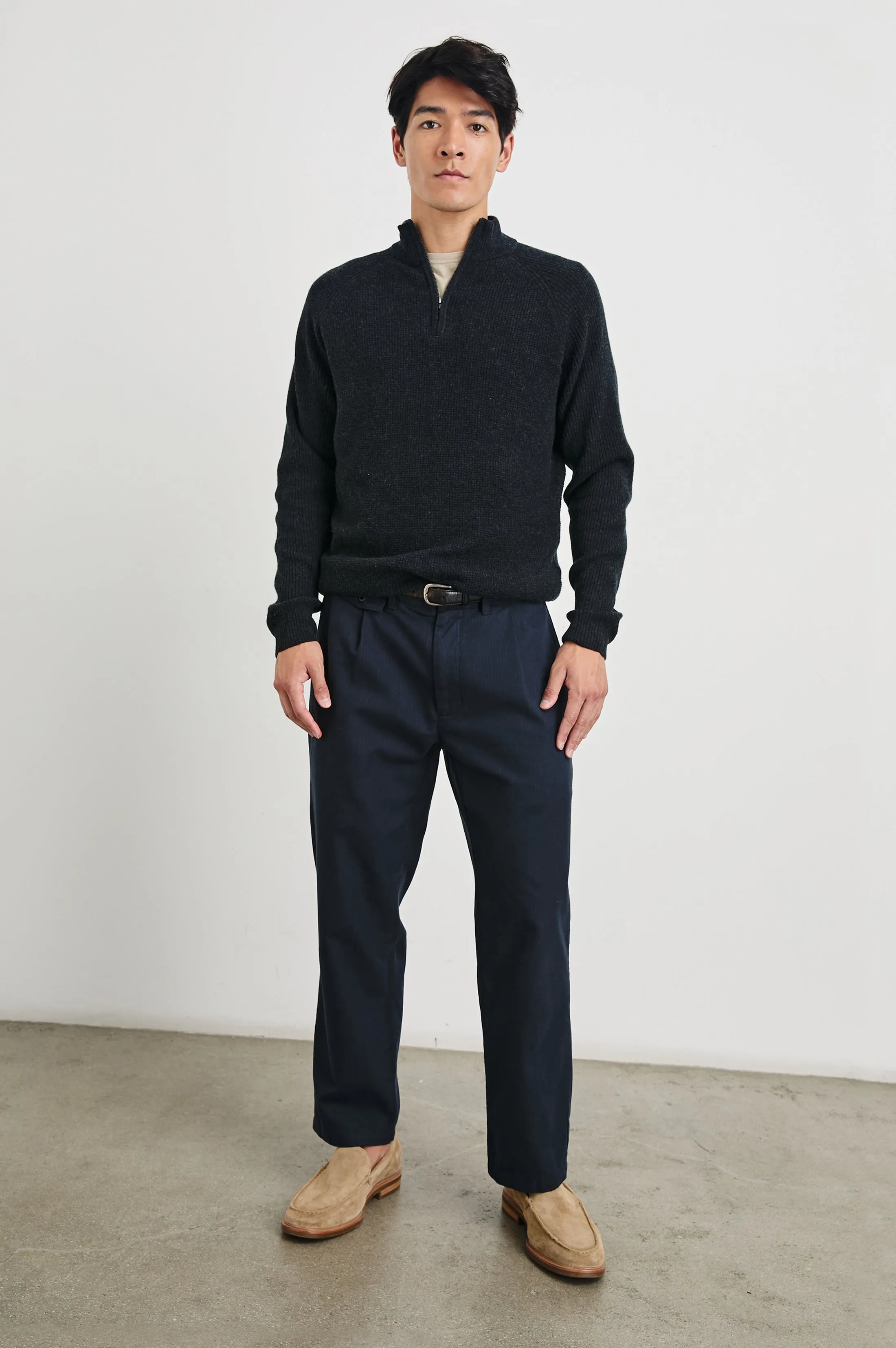 STARK QUARTER ZIP - CAST IRON