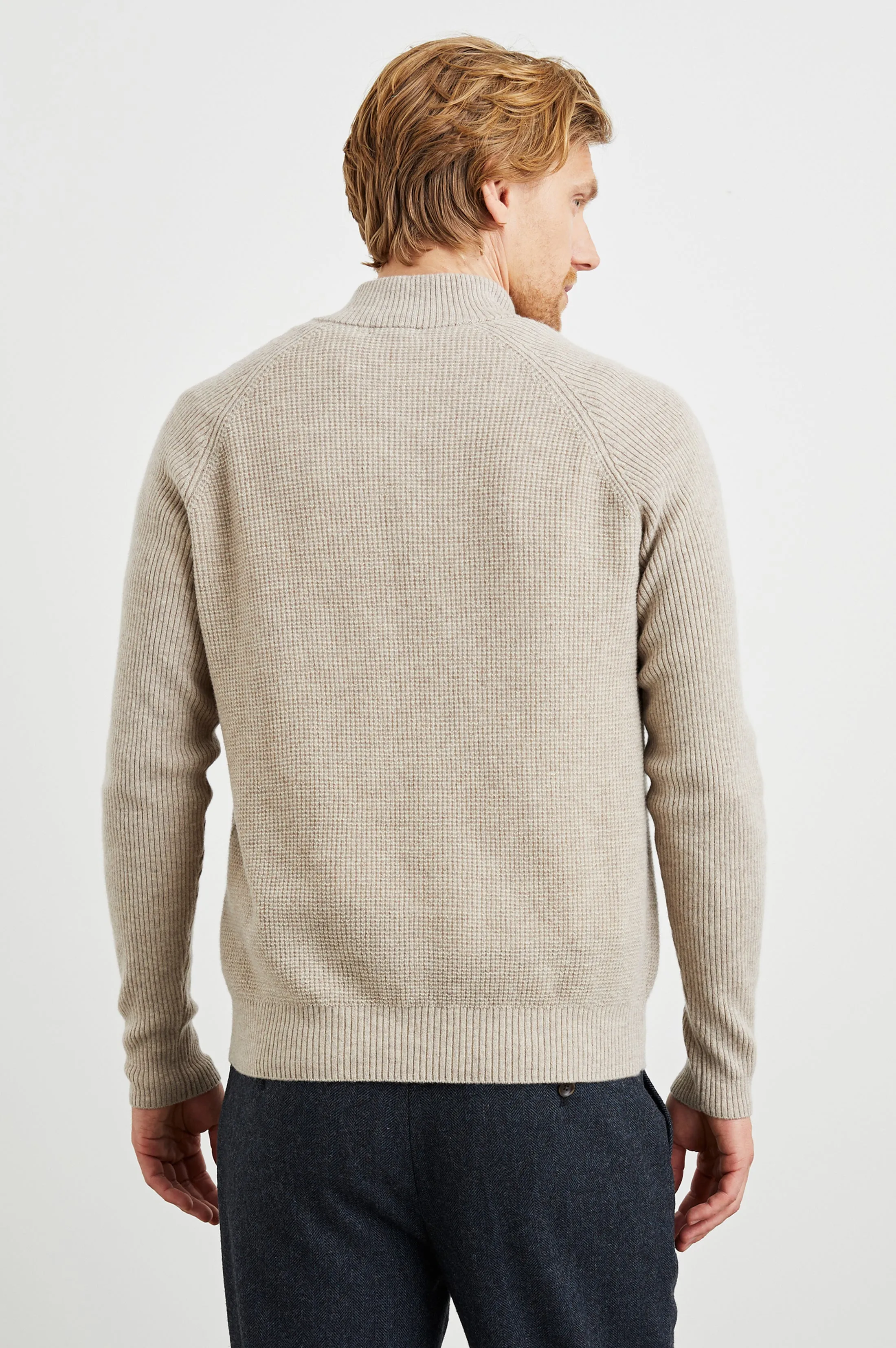 STARK QUARTER ZIP - OAT MELANGE