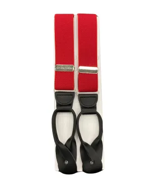 Status Button Suspenders - Red