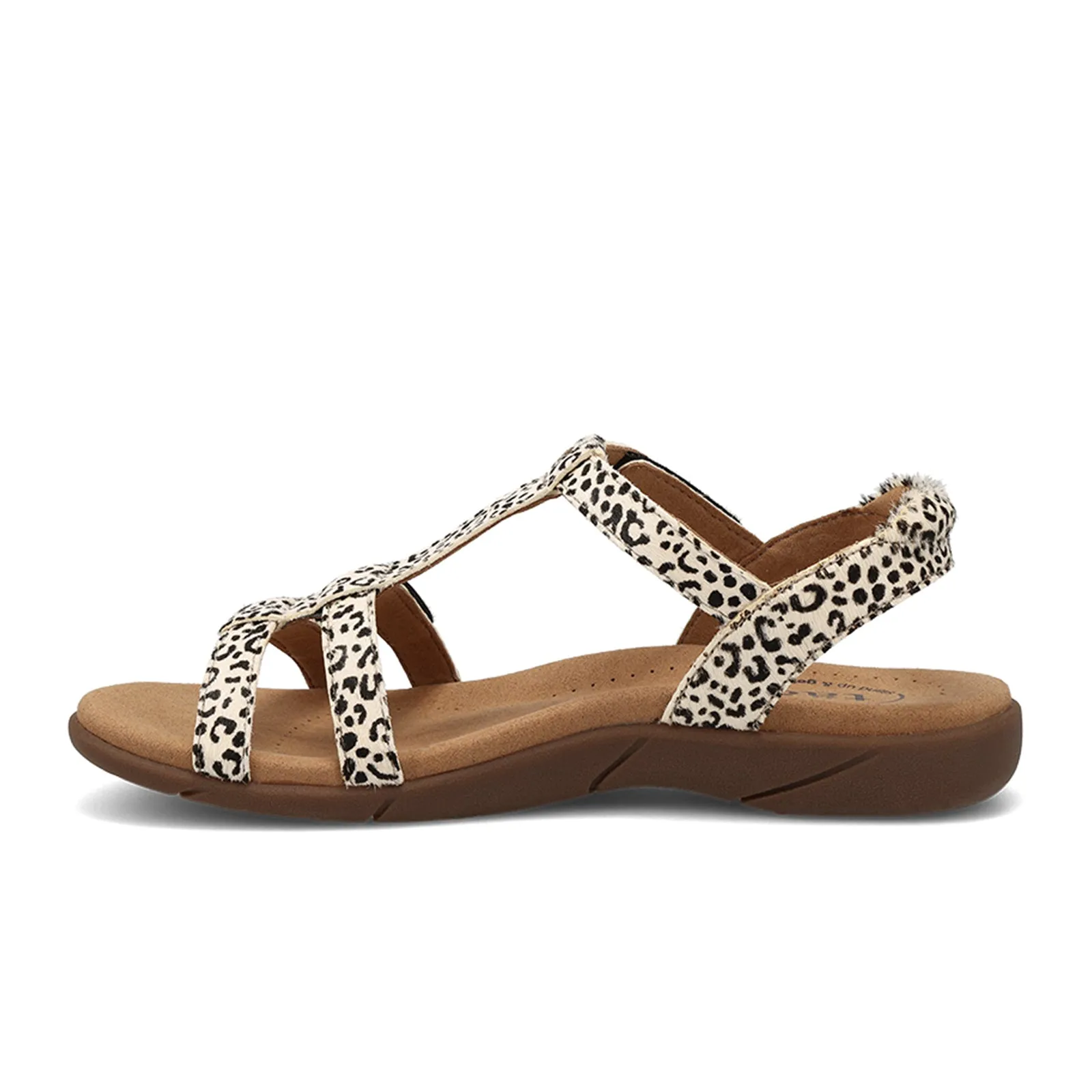 Taos Trophy 2 Backstrap Sandal (Women) - Black/White Cheetah Multi