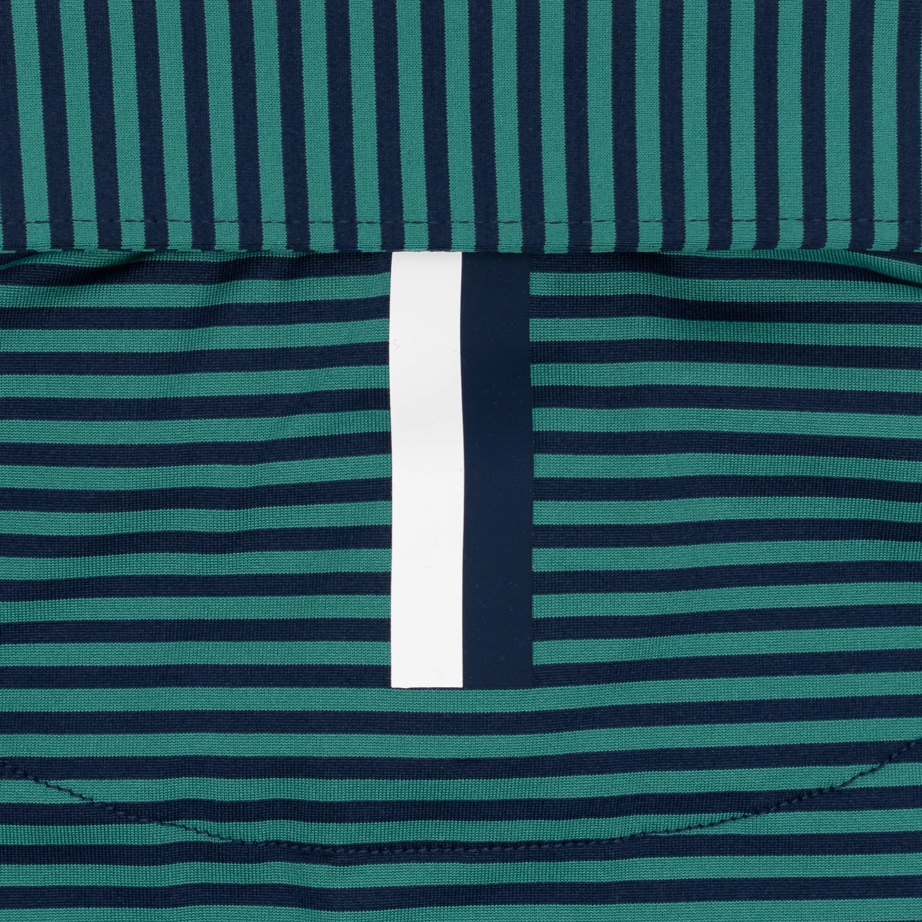 The Birdie Stripe | Performance Polo | The Birdie Stripe - Leaf Green/Fleet Navy