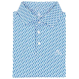The Florida Man | Performance Polo | The Florida Man - Royal Blue/White