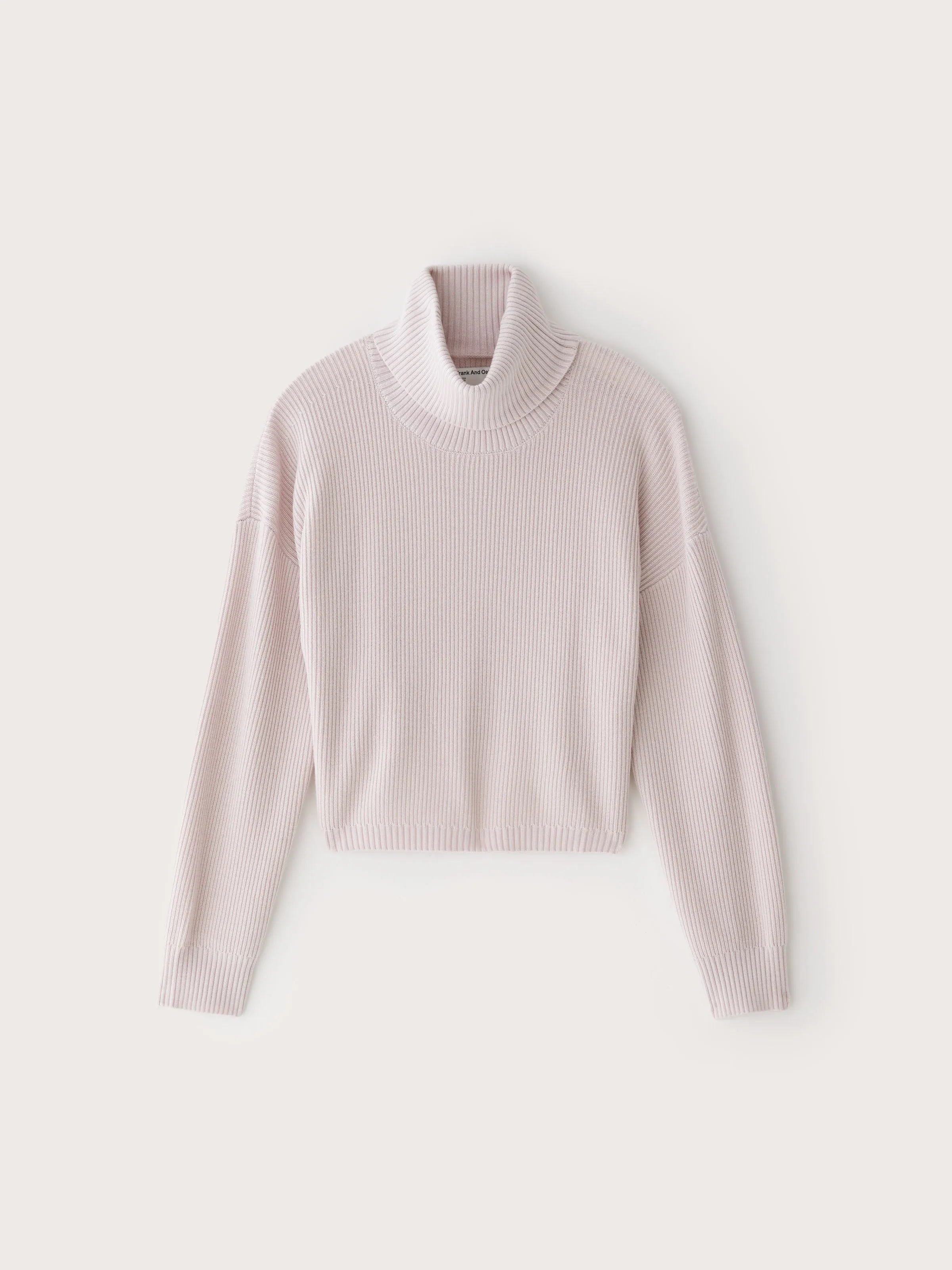 The Merino Turtleneck Sweater in Soft Orchid