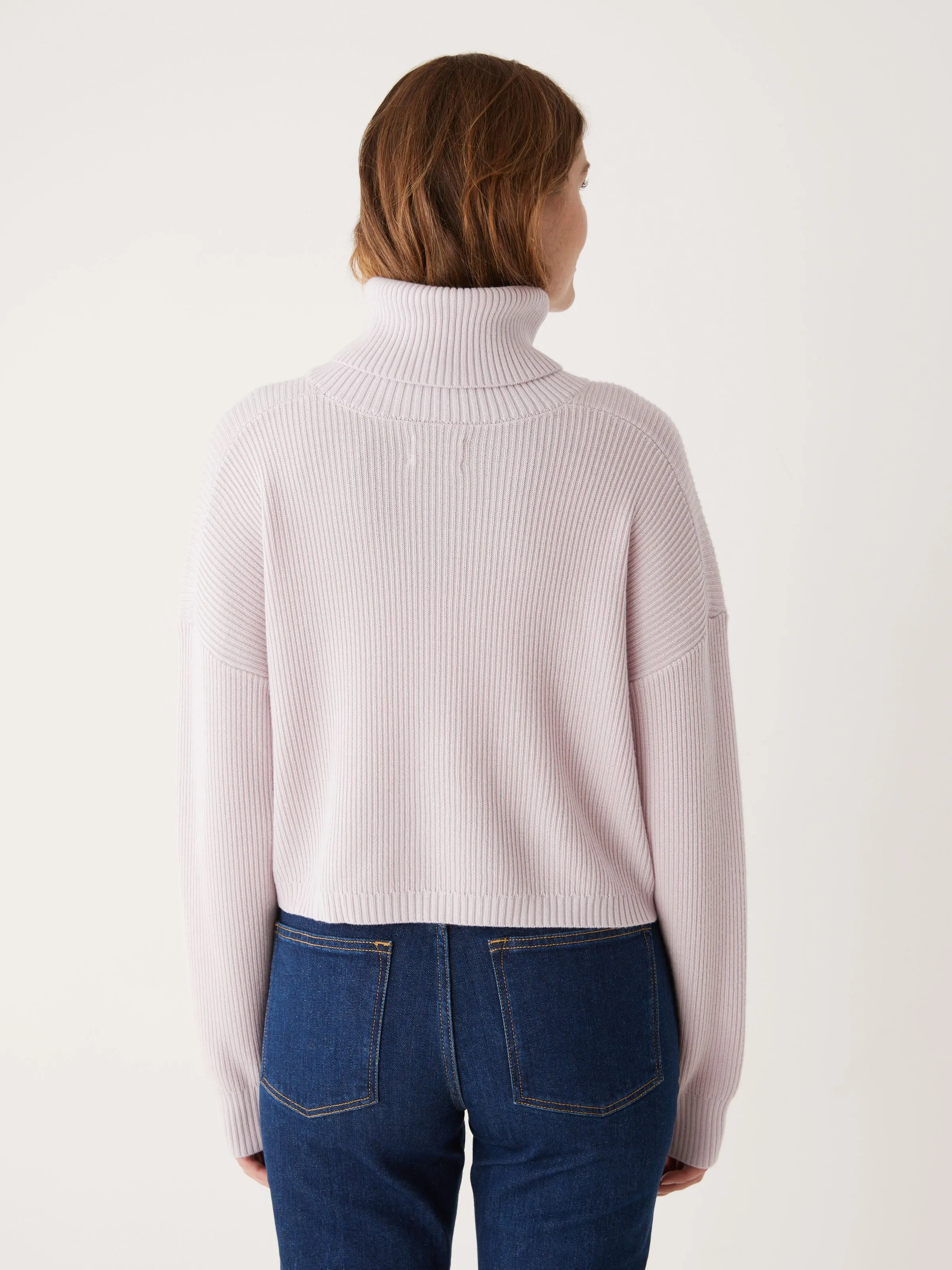 The Merino Turtleneck Sweater in Soft Orchid