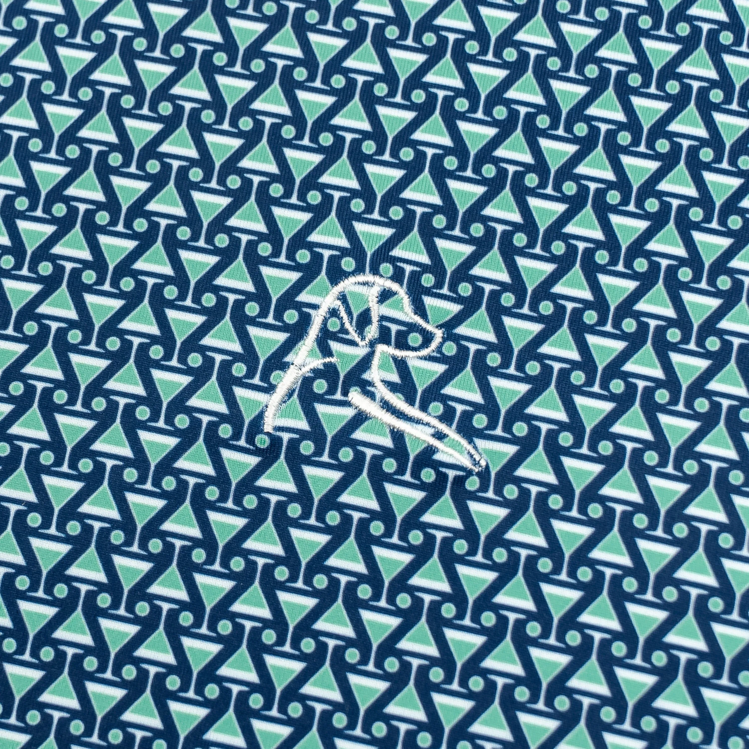 The Shaken | Performance Polo | The Shaken - Fleet Navy/Viper Green