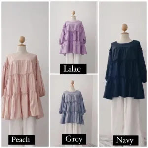 TIERED RUFFLE TOP