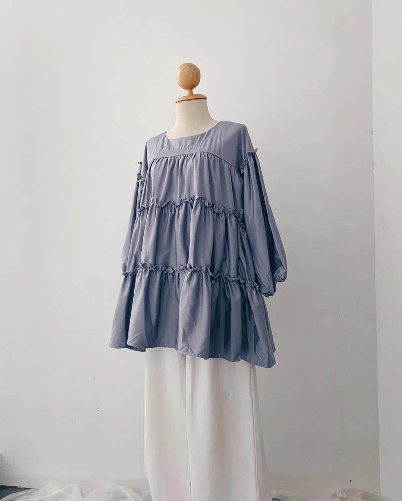 TIERED RUFFLE TOP