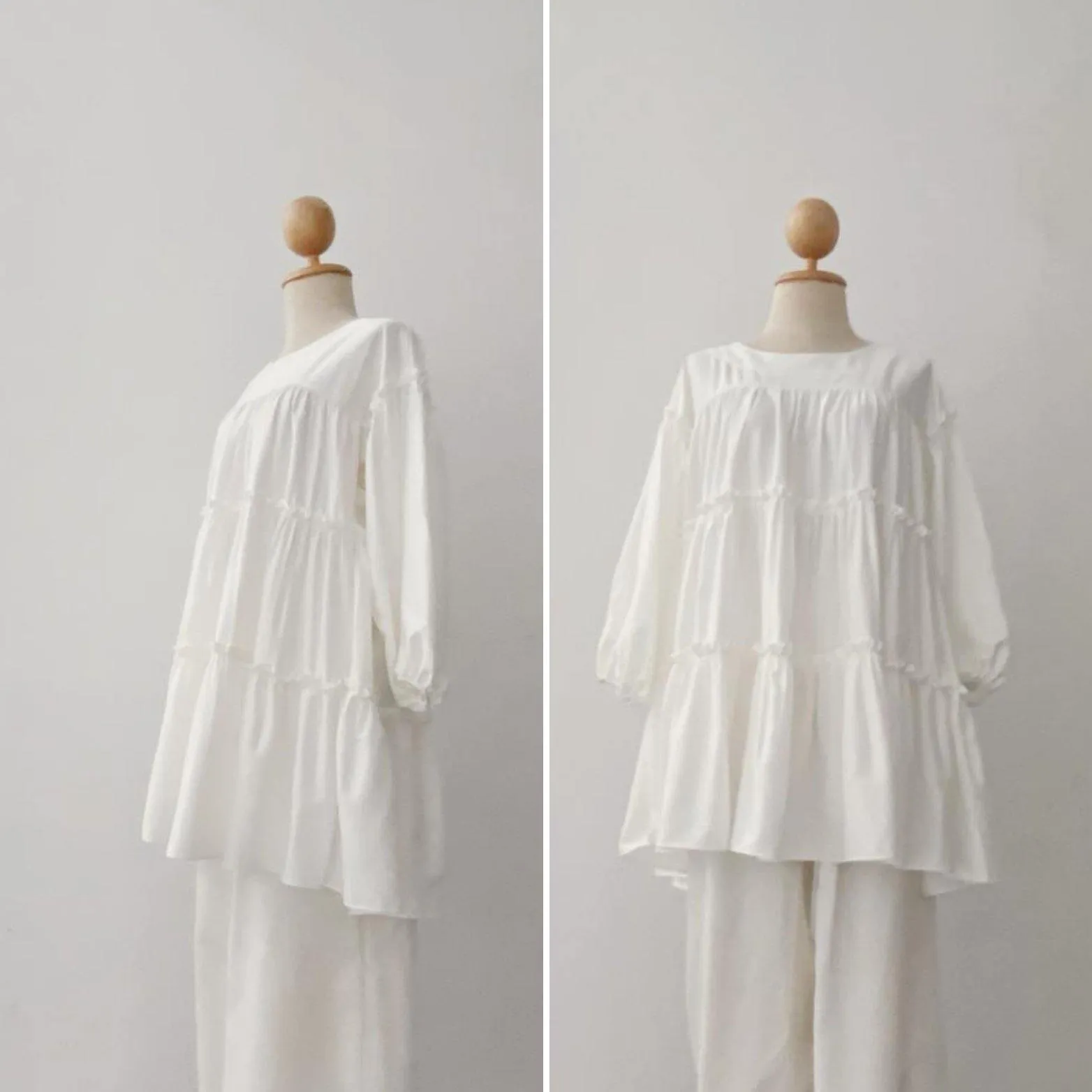 TIERED RUFFLE TOP