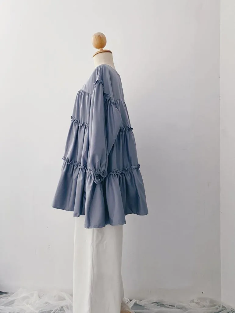 TIERED RUFFLE TOP
