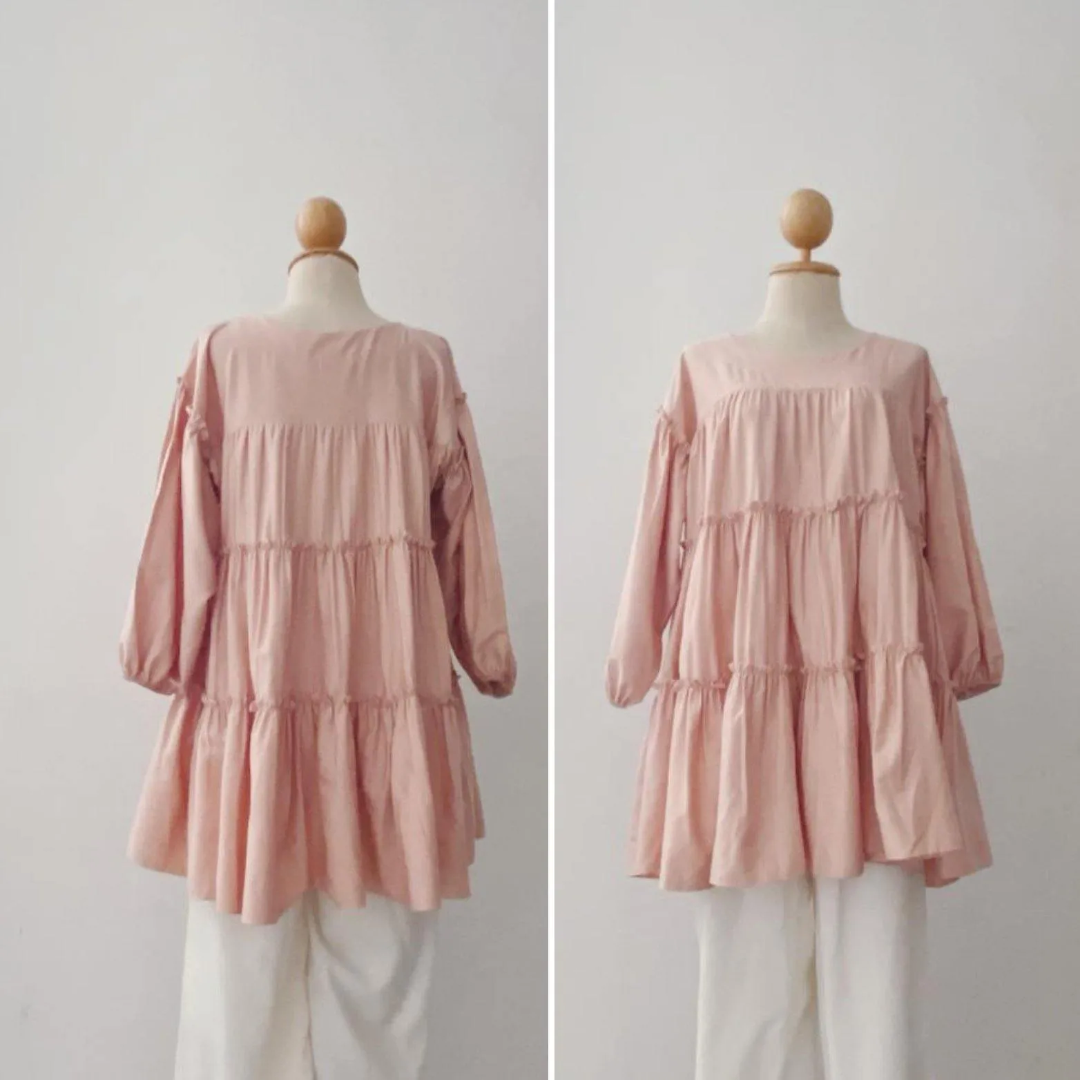 TIERED RUFFLE TOP