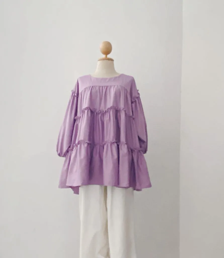 TIERED RUFFLE TOP