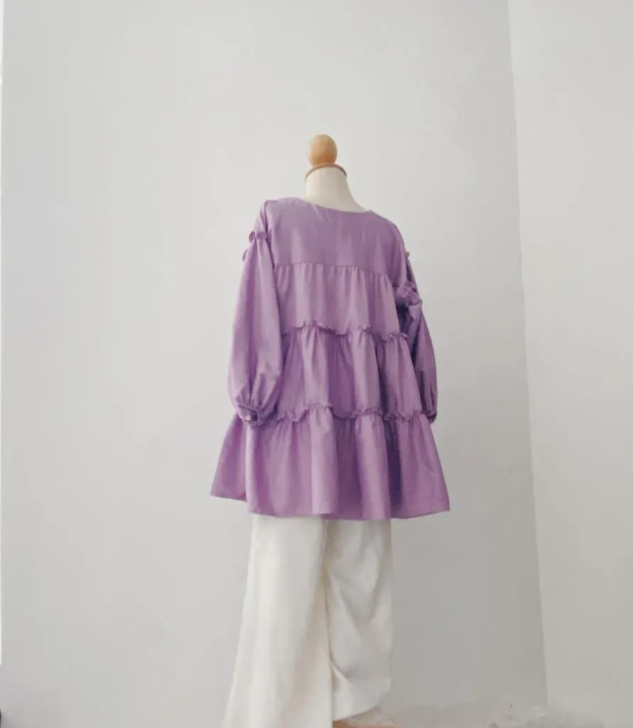 TIERED RUFFLE TOP