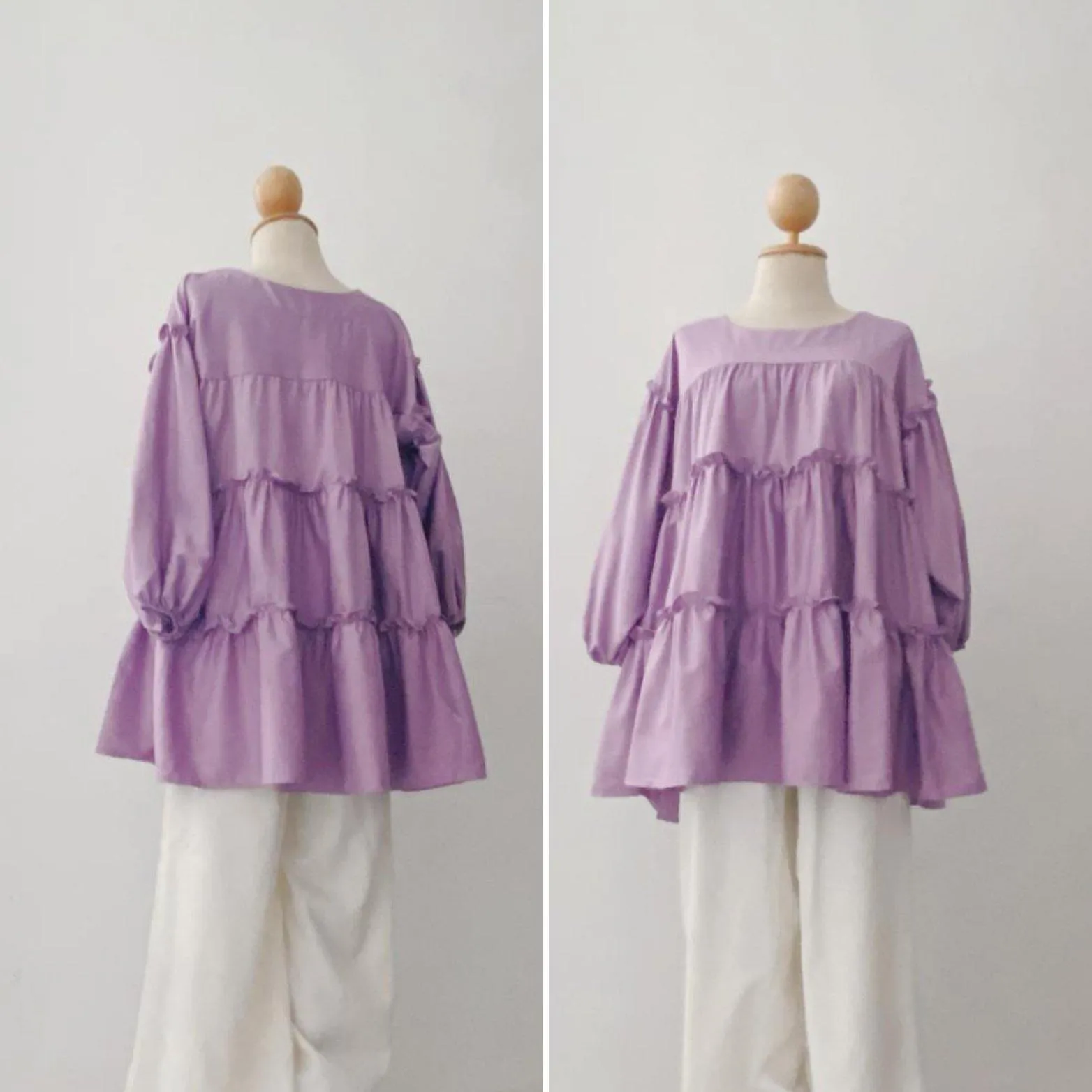 TIERED RUFFLE TOP