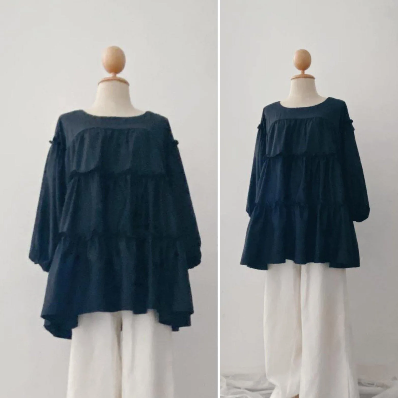 TIERED RUFFLE TOP