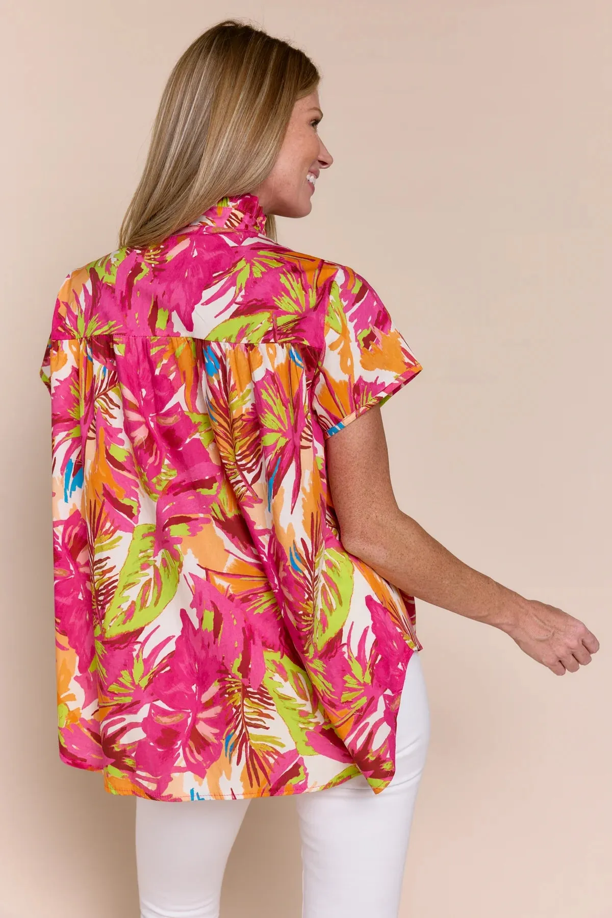 Trena Top-Rosa Tropicale
