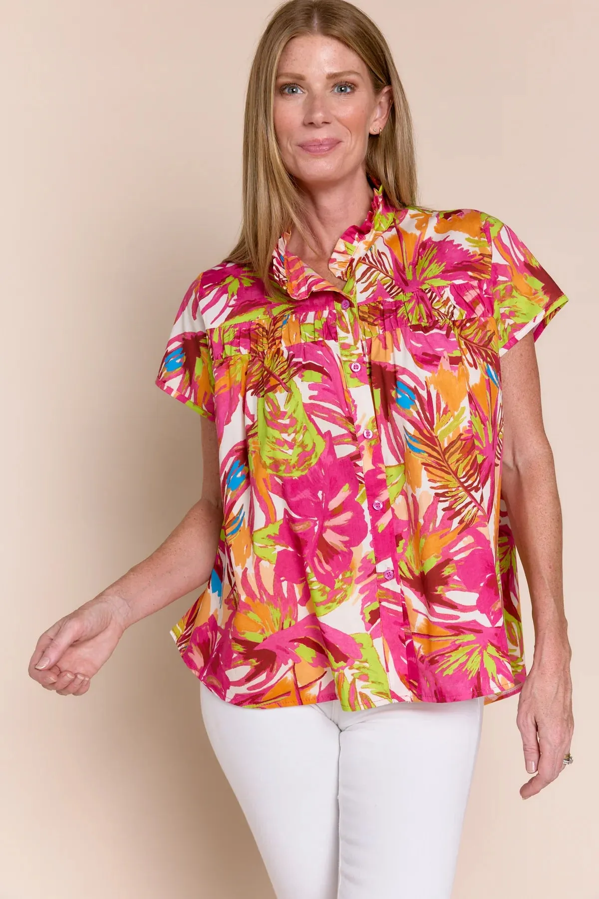 Trena Top-Rosa Tropicale