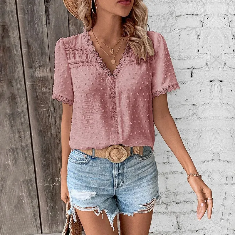 Vanya™ – ELEGANT V-NECK SUMMER TOP