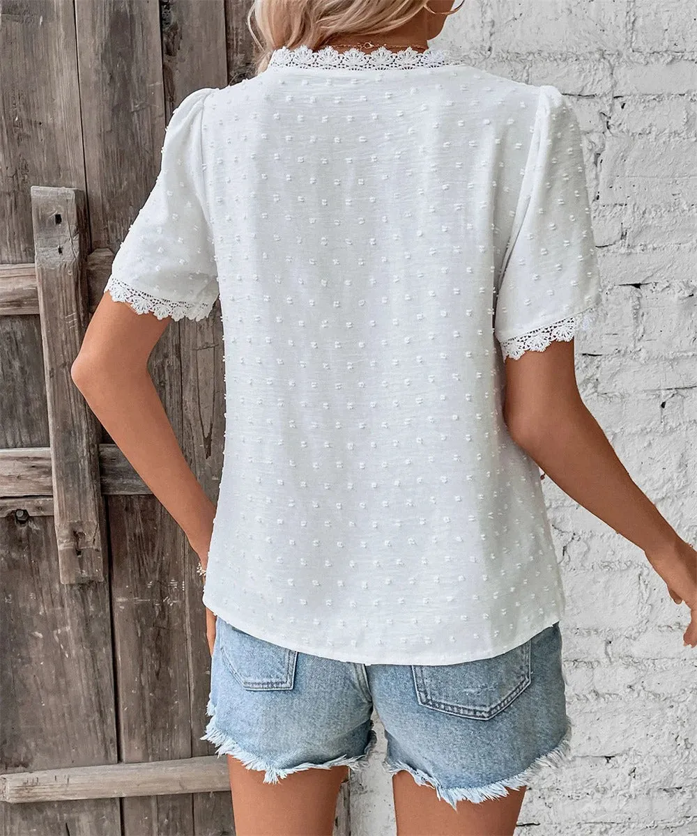 Vanya™ – ELEGANT V-NECK SUMMER TOP