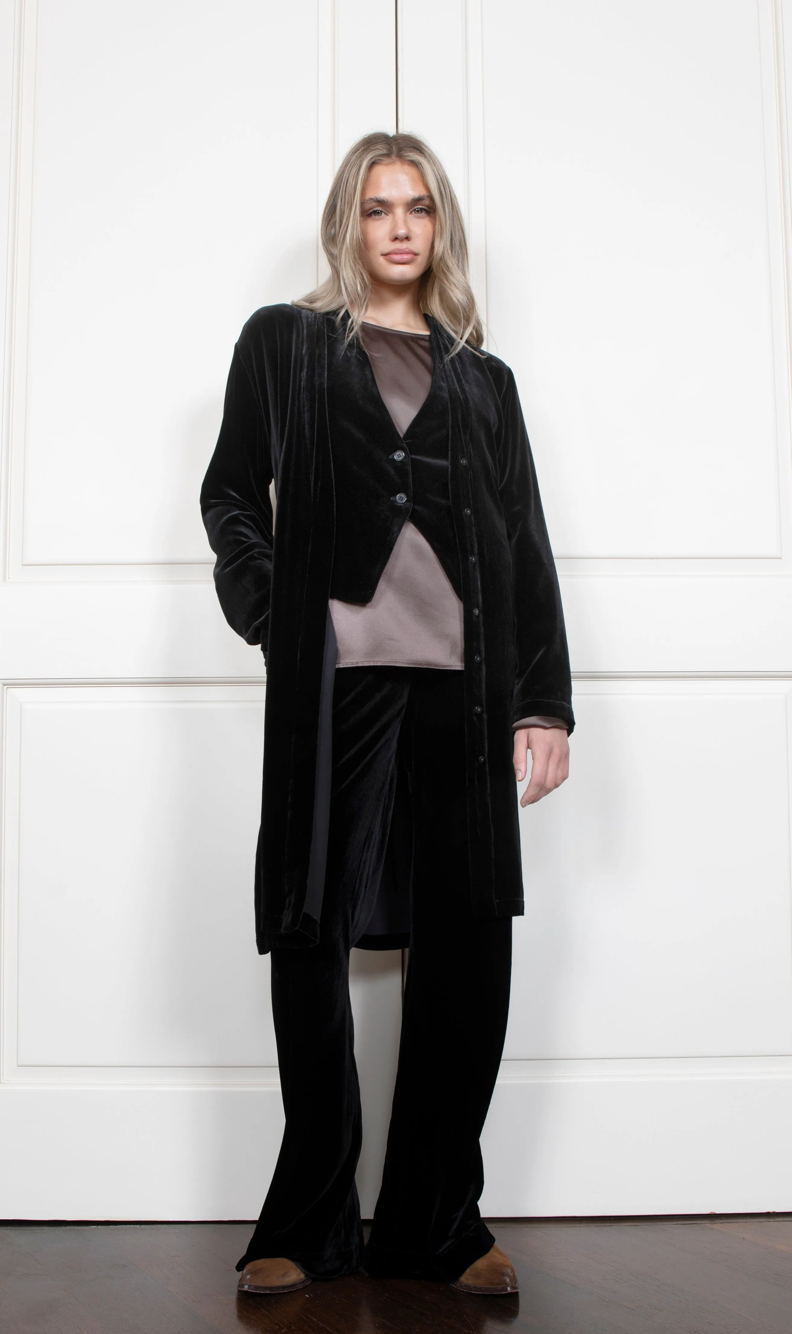 Velvet Duster - Black
