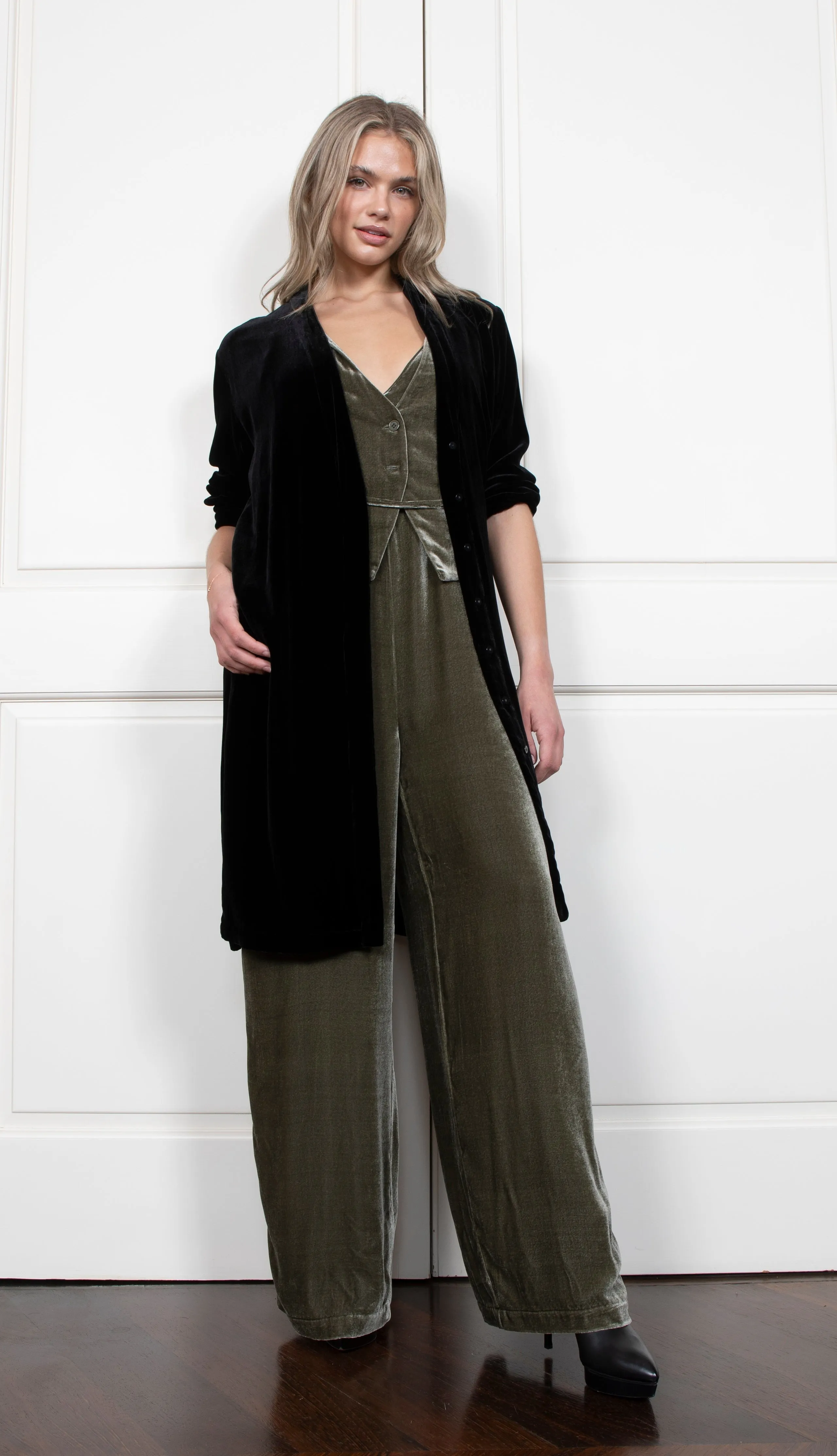 Velvet Duster - Black