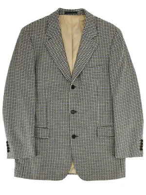 Vintage Hugo Boss Navy Houndstooth Blazer