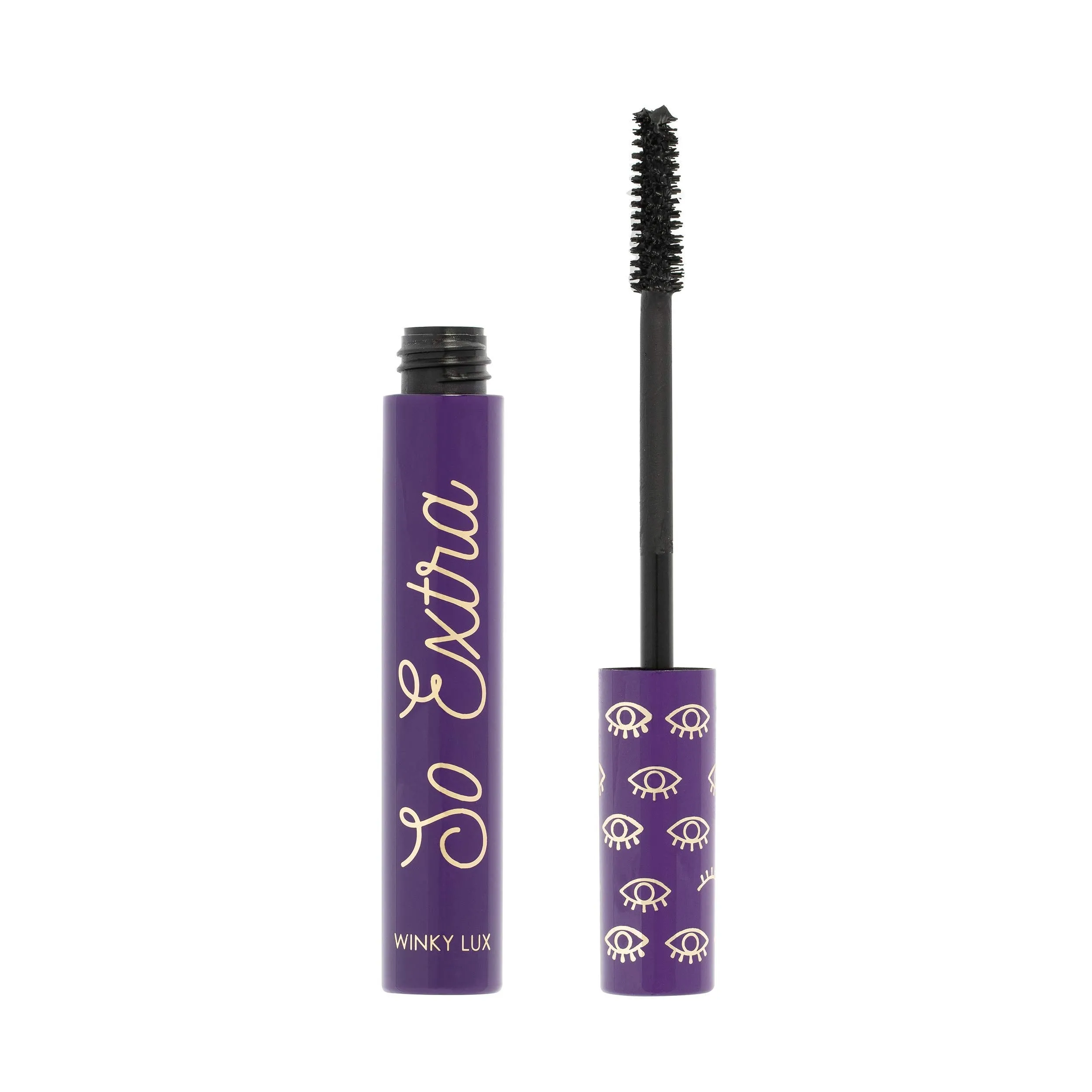 Winky Lux | So Extra Mascara | Voluminous Mascara | Lengthening Mascara | Black Mascara | Eye Makeup, 0.27 fl Oz, Matte Black