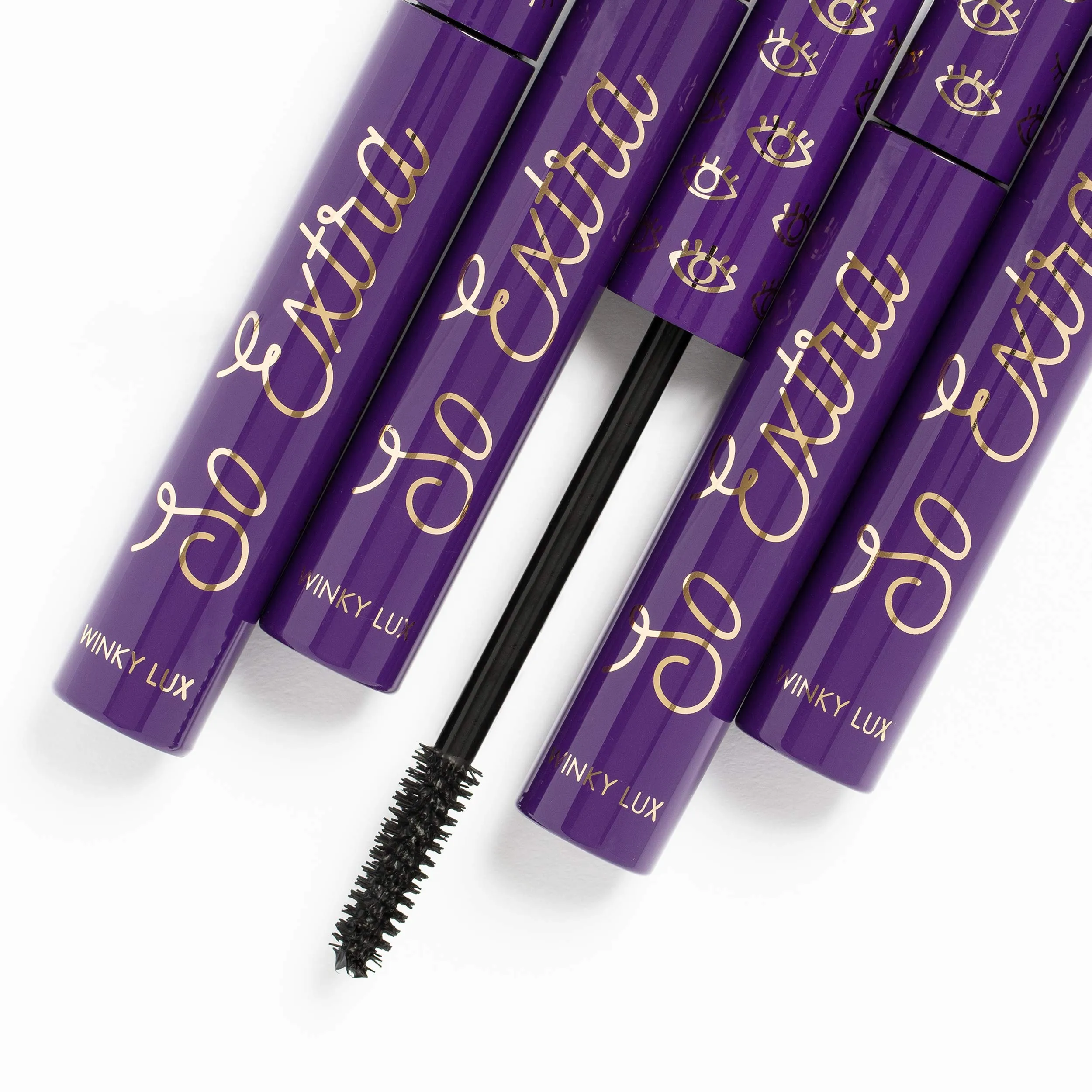 Winky Lux | So Extra Mascara | Voluminous Mascara | Lengthening Mascara | Black Mascara | Eye Makeup, 0.27 fl Oz, Matte Black